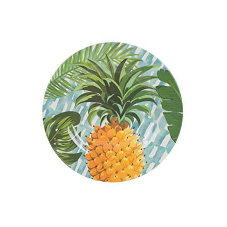 Fitz and Floyd Tropical Fun Melamine Salad Plate, Pineapple