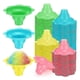 thumbnail image 1 of 200 Pieces 4 Oz Colorful Shaved Ice Cups Flower Shaped Snow Cone Cups Leak Proof Plastic Snack Ice C, 1 of 1