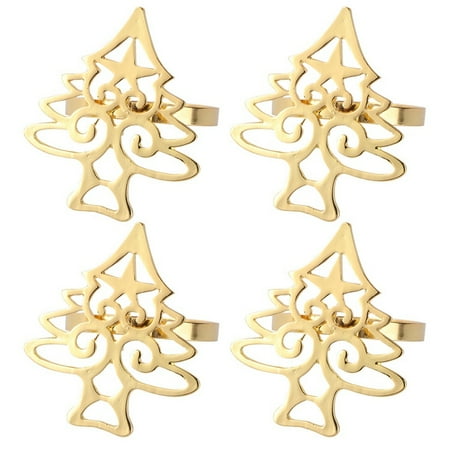 

Napkin Rings Napkin Buckle Table Napkin Holders for Cloth Napkins Gold