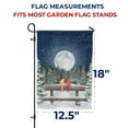 thumbnail image 6 of America Forever Flags Double Sided Garden Flag - Winter Moon - 12.5" x 18", Winter Holiday Christmas Seasonal Yard Outdoor Decor Flags, 6 of 6