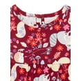 thumbnail image 2 of Wonder Nation Baby Girls' Fox Dress with Long Sleeves, 2 of 3
