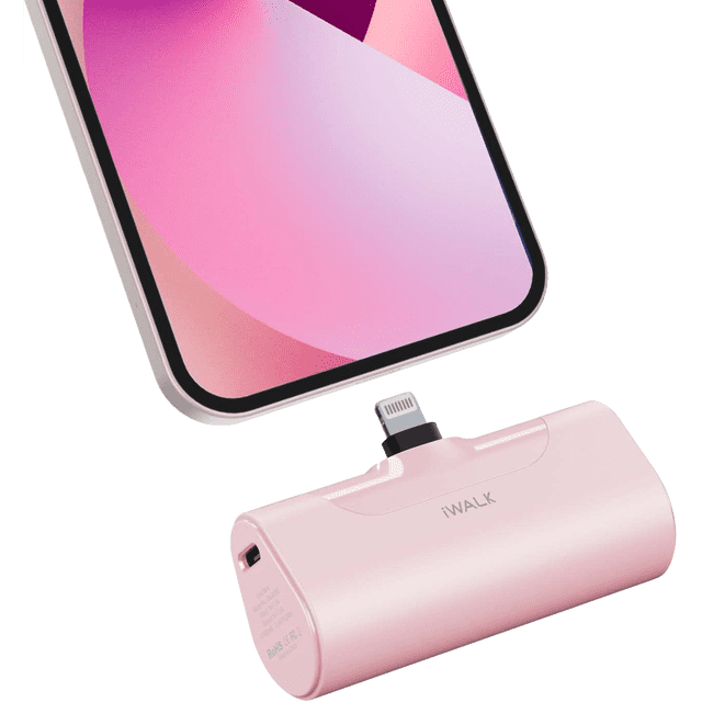 iWALK - Batería / Cargador Portátil Para Entrada USB-C a Lightning (4500mah) - Coral iWALK DBL4500L