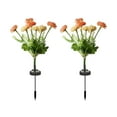 thumbnail image 2 of 2 Pack Solar-Powered LED Floral Floor Lamps, 24in Weatherproof Outdoor/Indoor Decor with 600mAh Battery & Solar Panel for Garden, Patio, Christmas Party, Holiday Decoration, 2 of 6