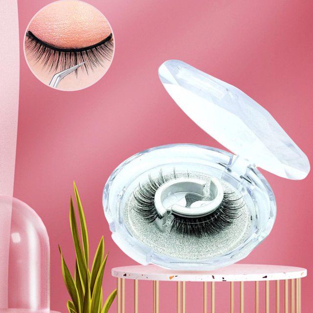 Pestañas autoadhesivas reutilizables, exterior exterior exterior natural, 3D reversibles, múltiples pestañas postizas gruesas, para maquillaje de mujer, sin pegamento, C Macarena pestañas reutilizables