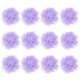 thumbnail image 1 of Uxcell 12-Pack Flores de Gasa 3.94 x 3.94 Pulgadas Flores de Tela para Decoración del Hogar y DIY Púrpura Claro, 1 of 6