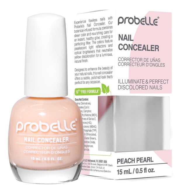 Esmalte de Uñas Probelle Melocotón Perla Larga Duración para Uñas Dañadas Vegano y Sin Gluten