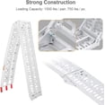 thumbnail image 4 of 7ft Aluminum Folding Truck Ramps 1500lbs Capacity – 2 Pack with Load Straps, 4 of 8