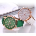 thumbnail image 1 of Reloj de mujer Geneva Fake Three Eyed Belt Fashion Reloj de mujer con graduación romana, 1 of 5
