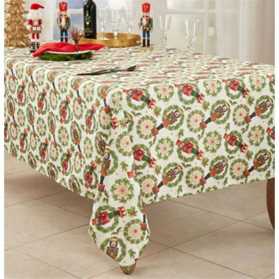 Saro Lifestyle Nutcracker Design Tablecloth