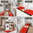 thumbnail image 5 of Red Christmas Santa Costume Pattern Kitchen Rugs Sets Of 3,Kitchen Runner Rugs Non Skid Washable,Decorative Kitchen Floor Mats for Kitchen,Sink,Laundry,17"x30"+ 17"x47" + 17"x59", 5 of 6