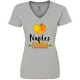 thumbnail image 3 of Inktastic Naples Florida Orange in Heart Women's V-Neck T-Shirt, 3 of 5