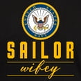 thumbnail image 3 of CafePress - Navy Sailor Wifey Dark T Shirt - Men's Classic Graphic Cotton T-Shirt, 3 of 4