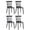 Black | 4 Pack, variant on Hassch Set of 2 Dining Chairs, Modern Wood Side Chair, Kitchen Chair for Living Room, Black