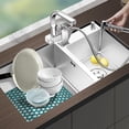 thumbnail image 4 of Silicone Sink Protector Grid Non Slip Dish Drying Pad for Farmhouse Green, 4 of 8