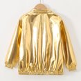 thumbnail image 4 of Dakiuu Boys Girls Bomber Jacket Stand Collar Zip Front Long Sleeve, 4 of 8
