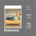 thumbnail image 5 of Household Essentials Glidez Bamboo and Steel Pull-Out/Slide-Out Storage Organizer for Under Cabinet Use - 1-Tier Design - Fits Standard Size Cabinet or Shelf, Natural, 5 of 10