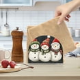 thumbnail image 2 of Yayeee Napkin Holder for Table Set of 2 Kitchen Paper Tissue Organization, Red Snowmen, 2 of 8