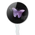 thumbnail image 2 of Purple Butterfly Watercolor Silhouette Cupcake Picks Toppers Decoration Set of 6, 2 of 6