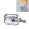 thumbnail image 1 of Clear Transparent PVC Waterproof Sling Bag Large Capacity Adjustable Strap Chest Waist Pack for Sports Travel, 1 of 7