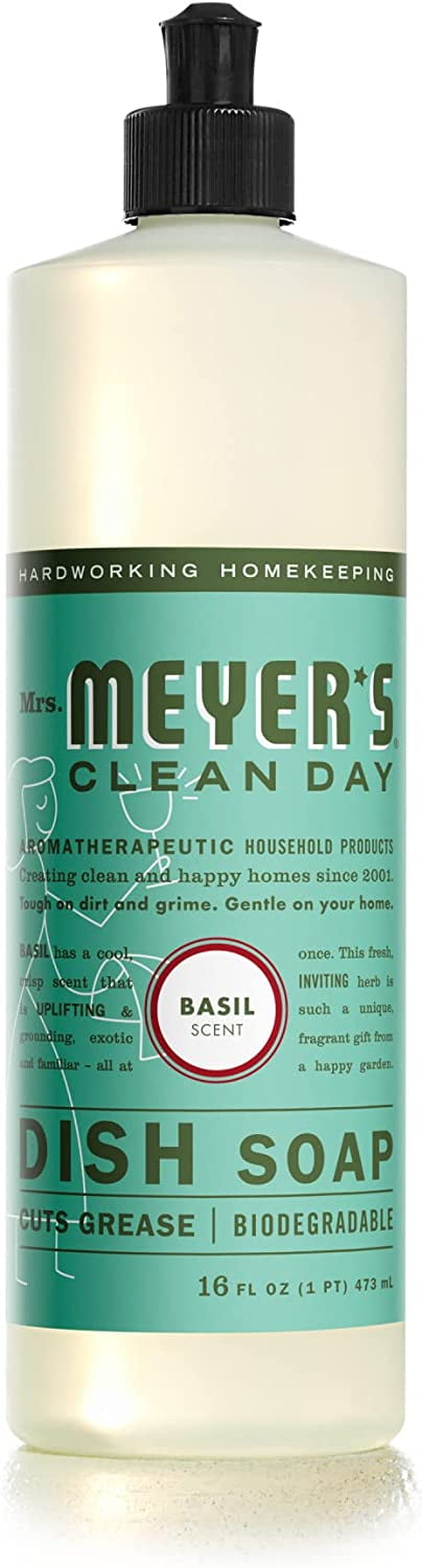 Mrs. Meyer's Liquid Dish Soap Variety, 1 Lemon Verbena, 1 Basil, 1 Lavender, 1 CT