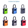thumbnail image 2 of Riwcyla Storage Lock Box with Dust Cover Aluminum Alloy 4,Digit Combination Padlock Case Lockbox Box Portable Storage for House U Disk, 2 of 6