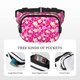 thumbnail image 5 of Fotbe Vintage Flowers Cangurera Cuadrada con Estampado de Doble Capa, Bolsa de Cintura Ajustable Mini para Hombres y Mujeres, 5 of 9