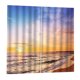 thumbnail image 3 of Cortinas de Impresos 3d de Oscurecimiento para Salón - 2 Paneles 150x166cm Sunset Beach Sunnimix Cortinas de ventana de impresión 3D, 3 of 8