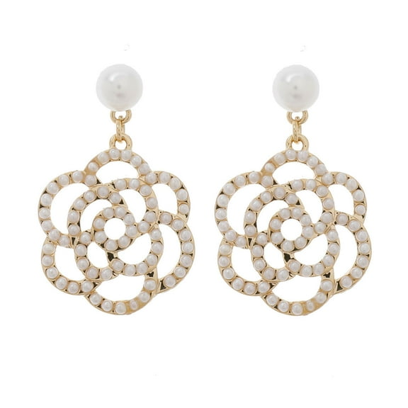 Rosebud Drop Earring