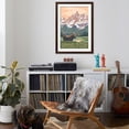thumbnail image 4 of Art.com Grand Teton National Park - Moose and Mountains Art Print by Lantern Press, Brown Frame Wall Art, 32" x 44", 4 of 5