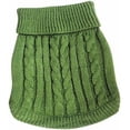 thumbnail image 5 of Tangpan Turtleneck Classic Straw-Rope Pro Pet Dog Sweater Apparel (Green,XL), 5 of 7