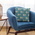 thumbnail image 6 of Plutus 22" x 22" Growth Motif Luxury Throw Pillow in Blue, 6 of 9