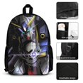 thumbnail image 3 of Mobile Suit Gundam 3 Pcs Backpack Set With Lunch Bag And Pencil Case Casual Bookbag Lunch Box Pencil Box, 3 of 6