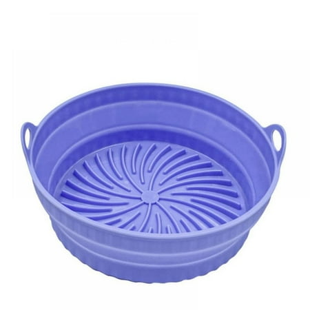 

Air Fryer Mat Silicone Bakeware Food Grade Silicone Heat Safety Easy to Clean Silicone Reusable Round