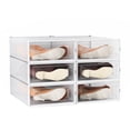 thumbnail image 1 of Cajas Organizador para Botas Largas MU:4LIFE 6 Piezas Apilables y Multifuncional Blanco, 1 of 6