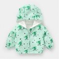 thumbnail image 2 of zuwimk Boys Girls Waterproof Rain Jacket Lightweight soft lining Kids Windbreaker Hooded Coat Easy to Fold(2-3 Years,Green), 2 of 4