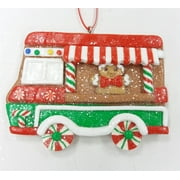 Holiday Time Gingerbread Truck Ornament, 3"