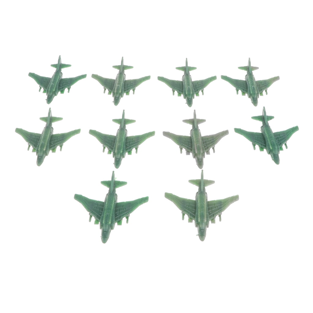 10pcs Military Fighter Aeroplane Model Toy Soldier Army Men ACCS Playset 