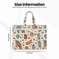 thumbnail image 3 of Handbag File Bag 15×10.6in Large Capacity Double Pocket Designed For Work Travel Travel Shopping Independence Day Theme Elements Star (4), 3 of 8