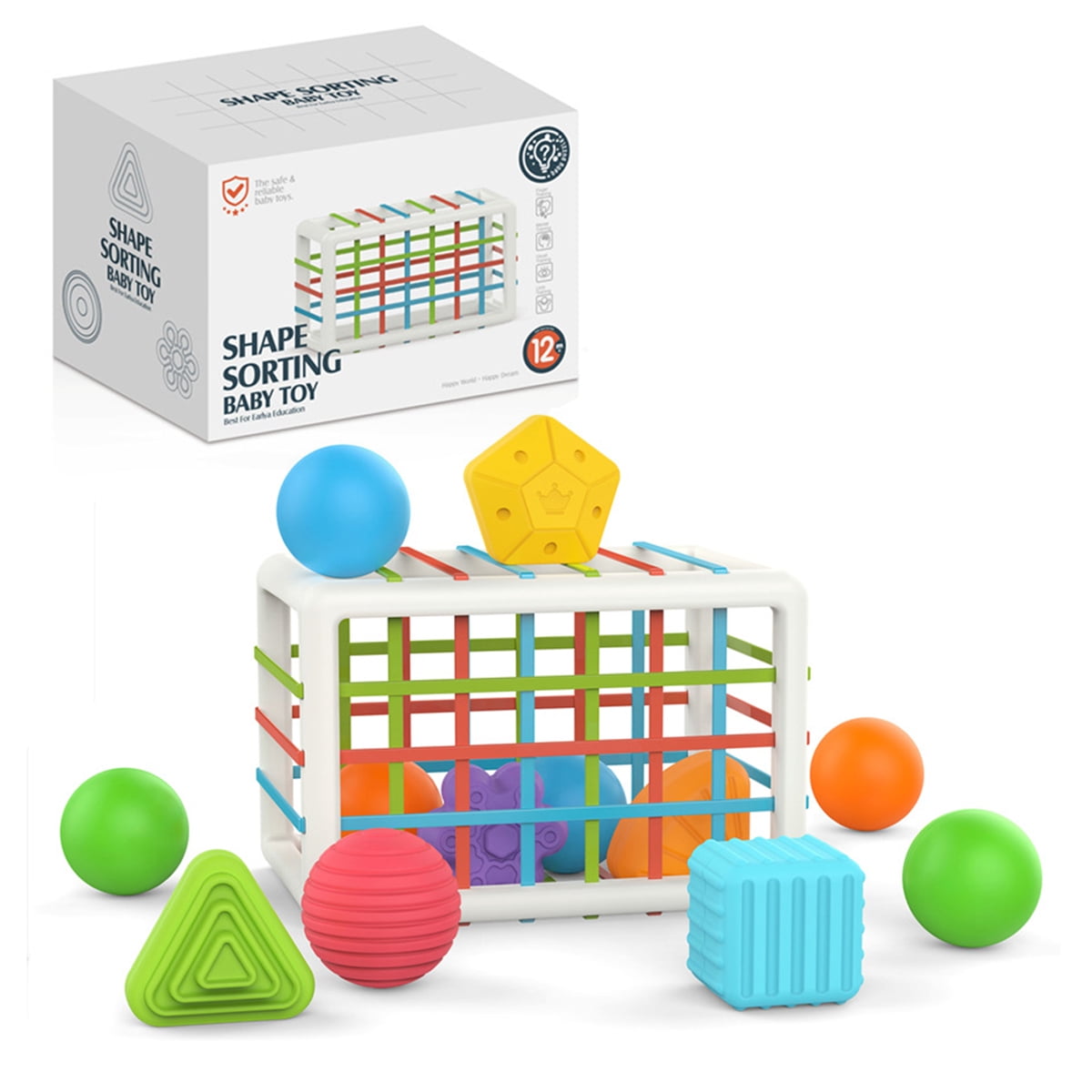 Buy MTFun Shape Sorting Baby Toy for Christmas Gift Sensory Shape