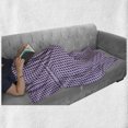 thumbnail image 5 of Ethnic Soft Flannel Fleece Throw Blanket, Geometric Mosaic Style Traditional Bohemian Oriental Abstract Pastel, Cozy Plush for Indoor and Outdoor Use, 50" x 70", Dark Purple Mauve, by Ambesonne, 5 of 5