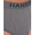 thumbnail image 4 of Hanes Ultimate Men's Underwear Briefs Pack - 4-Pack - Cotton-Stretch - Moisture-Wicking Black/Blue/Gray L, 4 of 8