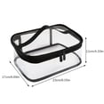 thumbnail image 1 of Bolsa De Almacenamiento De Viaje Bolsa De Maquillaje Transparente Impermeable Con Cremallera Bolsa De Almacenamiento De Viaje Portátil, 1 of 8