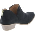 thumbnail image 5 of SODA Women's Mafic Almond Toe Faux Suede V Side Western Stacked Block Mid Heel Ankle Boot, 5 of 7