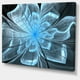 Fleur Bleu Clair avec de Grands Pétales - Toile Florale – image 2 sur 3