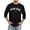 Black, variant on TIANZEN Men 3/4 Sleeve Letter City Name T Shirts Comfortable Crewneck Solid Color Fit Tee Shirt Tops Thick T Shirt