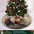 thumbnail image 3 of Ryvnso Christmas Tree Skirt Snowman with Roses Xmas Tree Skirts Ornament Home Decorations 35.4", 3 of 6