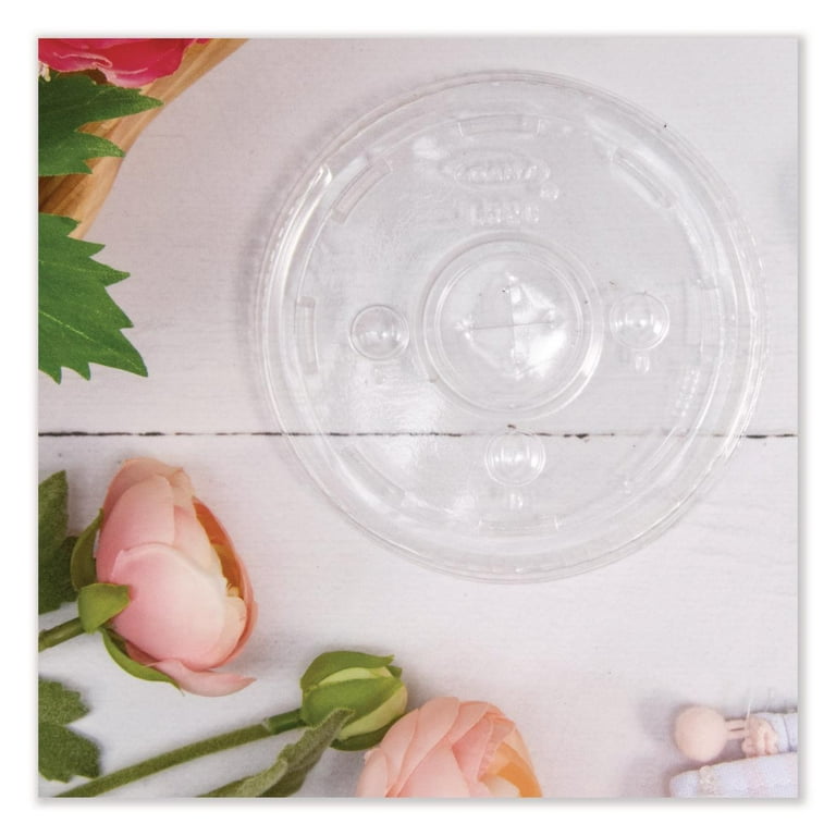 Straw-Slot Cold Cup Lids, Fits 30 oz to 32 oz Cups, Clear, 50/Sleeve, 20 Sleeves/Carton Straw-Slot Cold Cup Lids, Fits 30 oz to 32 oz Cups, Clear, 50/Sleeve, 20 Sleeves/Carton