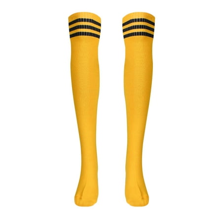 

Tangnade Fashion 1 Pair Thigh High Socks Over Knee Girls Football Socks Black