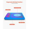 thumbnail image 4 of Breathable Cooling Gel Seat Cushion for Office & Car - Relieves Hip & Back Pain, Comfortable Chair Mat, 4 of 11