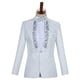 thumbnail image 4 of Disfraz de hombre adulto con cuello alto y lentejuelas, disfraz de cantante, presentador, coro de escenario, traje de hombre, 4 of 5